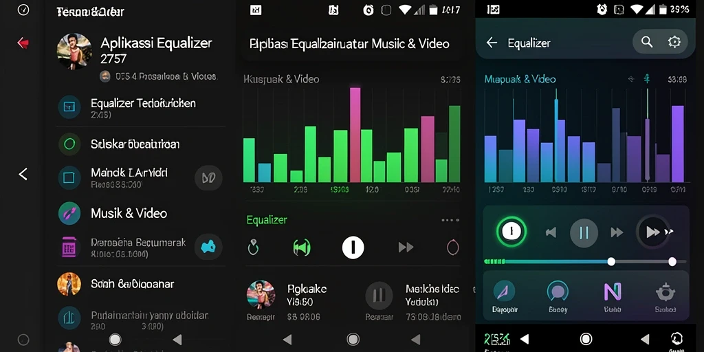 Antarmuka aplikasi 2757 menampilkan fitur Equalizer yang canggih.