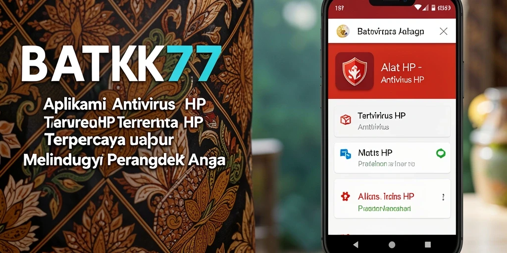 Antarmuka yang sederhana dan fungsional dari BATIK77.